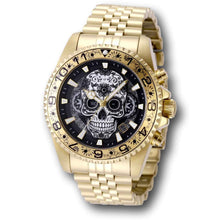 Load image into Gallery viewer, Invicta Pro Diver Dia Day Los Muertos 43mm Gold Skull Floral Chrono Watch 48951-Klawk Watches