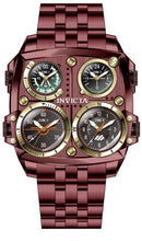 Load image into Gallery viewer, Invicta Aviator Zulu Time 4 Time Zone Men's 50mm Burgundy Red Quartz Watch 50656-Klawk Watches