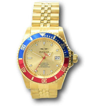 Load image into Gallery viewer, Invicta Pro Diver Automatic Men's 42mm Gold Dial Pepsi Bezel Watch 29183-Klawk Watches