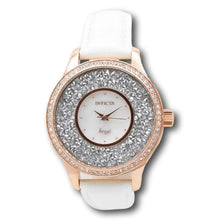 Load image into Gallery viewer, Invicta Angel Women's 40mm Rose Gold Crystal Sparkle White Leather Watch 24588-Klawk Watches