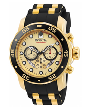 Load image into Gallery viewer, Invicta Pro Diver SCUBA Men's 48mm Gold Dial Stainless Chronograph Watch 17566-Klawk Watches
