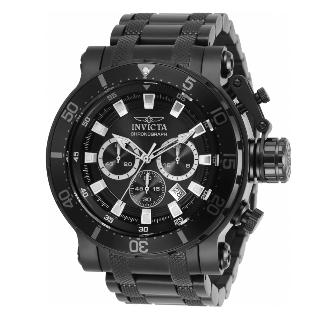 メンズウェア Black Watch Collared Snead Invicta Coalition Forces Shadow Edition Men's 52mm Black Chrono