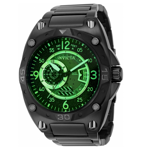 Invicta Aviator Deep Radar Men's 50mm Automatic Green Tinted Watch 40277-Klawk Watches