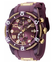 Load image into Gallery viewer, Invicta Bolt Cable LUME Markers Men's 50mm Purple & Gold Chrono Watch 40725-Klawk Watches