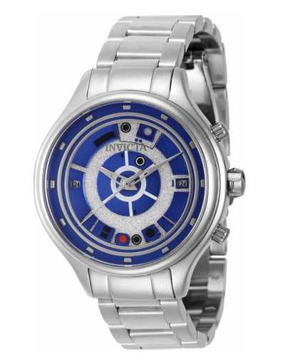 Invicta Star Wars R2-D2 Women's 38mm Dual Time Limited Ed Glitter Watch 41390-Klawk Watches