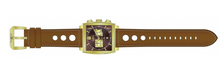 Load image into Gallery viewer, Invicta S1 Rally Cuadro Men's 45mm Gold GMT Brown Leather Chrono Watch 44300-Klawk Watches