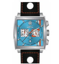 Load image into Gallery viewer, Invicta S1 Rally Cuadro Men's 45mm Blue GMT Black Leather Chrono Watch 44748-Klawk Watches