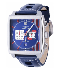 Load image into Gallery viewer, Invicta S1 Rally Cuadro Men's 45mm Navy Blue GMT Leather Chrono Watch 44749-Klawk Watches