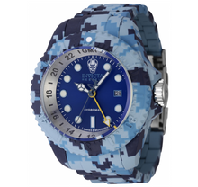 Load image into Gallery viewer, Invicta Hydromax Blue Camo Hydroplated Men's 52mm Swiss Quartz Watch 45940-Klawk Watches