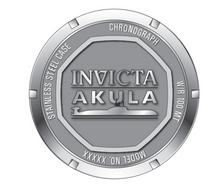 Load image into Gallery viewer, Invicta Akula Men's 50mm Charcoal Dial Rose Gold Silicone Chrono Watch 46150-Klawk Watches