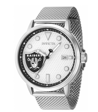 Load image into Gallery viewer, Invicta NFL Las Vegas Raiders Men's 44mm Mesh Stainless Quartz Watch 47970-Klawk Watches