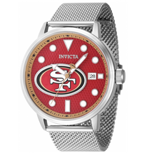 Load image into Gallery viewer, Invicta NFL San Francisco 49ers Men's 44mm Mesh Stainless Quartz Watch 47971-Klawk Watches