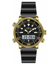 Load image into Gallery viewer, Invicta Pro Diver Men's 46.5mm Gold Dual Time Digital Ana-Digi Watch 48369-Klawk Watches