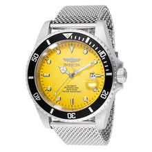 Load image into Gallery viewer, Invicta Pro Diver Automatic Men's 47mm Sunburst Yellow Fade Mesh Watch 48628-Klawk Watches