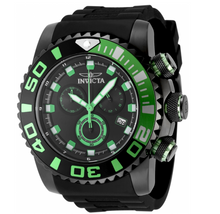 Load image into Gallery viewer, Invicta Sea Hunter Blackwater Men's 52mm Black & Green Chrono Watch 48985-Klawk Watches
