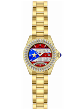 Load image into Gallery viewer, Invicta Pro Diver Puerto Rico Edition Lady 38mm Gold 38 Crystals Watch 49615-Klawk Watches