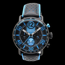 Load image into Gallery viewer, Invicta Racing Men's 44mm Blue & Black Leather Japan Chronograph Watch 49367-Klawk Watches