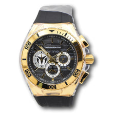 Load image into Gallery viewer, Technomarine Cruise California Men's 47mm Black Monogram Gold Chronograph Watch-Klawk Watches