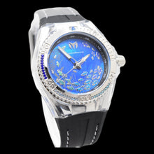 Load image into Gallery viewer, TechnoMarine Cruise Dream Women's 40mm Blue Pear Dial Colorful CZ Crystals Watch-Klawk Watches