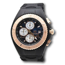 Load image into Gallery viewer, TechnoMarine Cruise JellyFish Mens 46mm Black Pearl Dial Rose Gold Chrono Watch-Klawk Watches