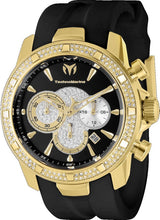 Load image into Gallery viewer, TechnoMarine UF6 TM-621011 Men's 45mm Gold Crystal Chronograph Black Watch-Klawk Watches