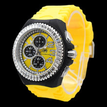 Load image into Gallery viewer, TechnoMarine Cruise JellyFish Mens 45mm Yellow Crystals Chrono Watch TM-121184-Klawk Watches