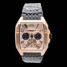 Load image into Gallery viewer, TechnoMarine Aqua Quadrant Men's 41mm Rose Gold Dial Black Chrono Watch TM226015-Klawk Watches