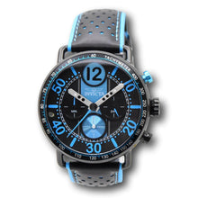 Load image into Gallery viewer, Invicta Racing Men's 44mm Blue & Black Leather Japan Chronograph Watch 49367-Klawk Watches