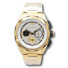 Load image into Gallery viewer, TechnoMarine Ocean Nomad Men's 43mm Silver Dial Gold Chronograph Watch TM-318093-Klawk Watches