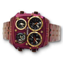 Load image into Gallery viewer, Invicta Aviator Zulu Time 4 Time Zone Men's 50mm Burgundy Red Quartz Watch 50656-Klawk Watches