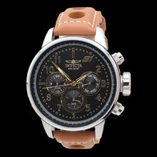 Load image into Gallery viewer, Invicta S1 Rally Men's Black Dial 48mm Day Date Brown Leather Quartz Watch 23597-Klawk Watches