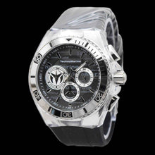 Load image into Gallery viewer, Technomarine Cruise California Mens 47mm Black Monogram Silver Chronograph Watch-Klawk Watches