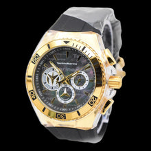 Load image into Gallery viewer, Technomarine Cruise California Men's 47mm Black Pearl Dial Gold Chrono Watch-Klawk Watches