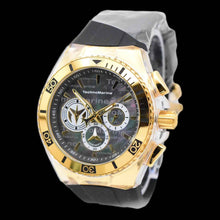 Load image into Gallery viewer, Technomarine Cruise California Men's 47mm Black Pearl Dial Gold Chrono Watch-Klawk Watches