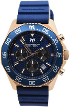 Load image into Gallery viewer, TechnoMarine Mare Vivo Mens Watch 44mm, Blue Rose Gold Chrono Watch TM-225073-Klawk Watches