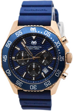 Load image into Gallery viewer, TechnoMarine Mare Vivo Mens Watch 44mm, Blue Rose Gold Chrono Watch TM-225073-Klawk Watches