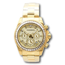 Load image into Gallery viewer, TechnoMarine Manta Ray Mens 42mm 48 Crystals Triple Gold Chrono Watch TM-222004-Klawk Watches