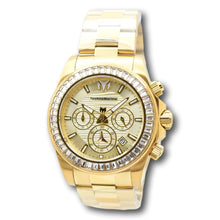 Load image into Gallery viewer, TechnoMarine Manta Ray Mens 42mm 48 Crystals Triple Gold Chrono Watch TM-222004-Klawk Watches