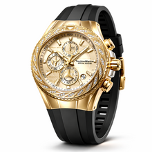 Load image into Gallery viewer, TechnoMarine Cruise Glitz Crystals 45mm Men's Chronograph Gold Black TM-125012-Klawk Watches