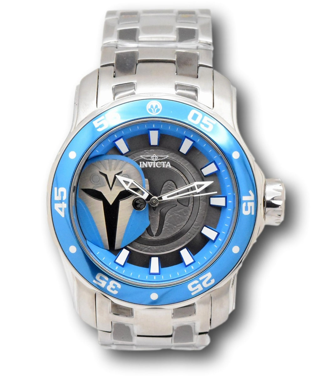 Invicta Star Wars Bo Katan Mens 48mm Limited Edition Silver Quartz Watch  41377