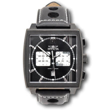 Load image into Gallery viewer, Invicta S1 Rally Cuadro Monaco Men's 45mm GMT Black Leather Chrono Watch 46853-Klawk Watches
