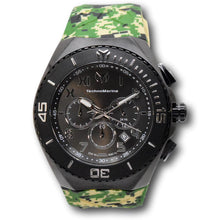 Load image into Gallery viewer, Technomarine Ocean Manta Mens 48mm Light Green Camo Strap Chrono Watch TM-221044-Klawk Watches