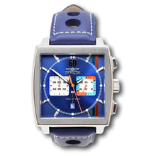 Load image into Gallery viewer, Invicta S1 Rally Cuadro Men's 45mm Dark Blue GMT Leather Chrono Watch 44299-Klawk Watches