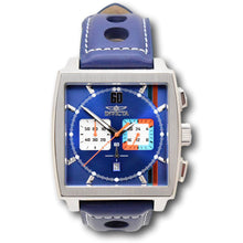 Load image into Gallery viewer, Invicta S1 Rally Cuadro Men's 45mm Dark Blue GMT Leather Chrono Watch 44299-Klawk Watches