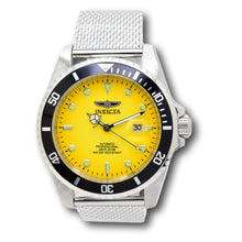 Load image into Gallery viewer, Invicta Pro Diver Automatic Men's 47mm Sunburst Yellow Fade Mesh Watch 48628-Klawk Watches