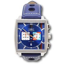 Load image into Gallery viewer, Invicta S1 Rally Cuadro Men's 45mm Dark Blue GMT Leather Chrono Watch 44299-Klawk Watches