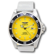 Load image into Gallery viewer, Invicta Pro Diver Automatic Men's 47mm Sunburst Yellow Fade Mesh Watch 48628-Klawk Watches