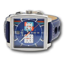 Load image into Gallery viewer, Invicta S1 Rally Cuadro Men's 45mm Dark Blue GMT Leather Chrono Watch 44299-Klawk Watches