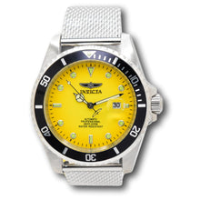 Load image into Gallery viewer, Invicta Pro Diver Automatic Men's 47mm Sunburst Yellow Fade Mesh Watch 48628-Klawk Watches
