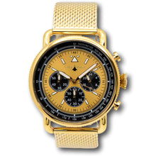 Load image into Gallery viewer, Chase Durer By Invicta Men's Aviator Double Gold Mesh Chrono Watch CDW-0153-Klawk Watches